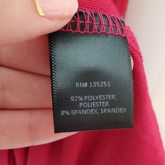 OE. Size small Form Fitting Midi Dress in Dark Pink Red NWT by Fraiche by J - Picture 4 of 6